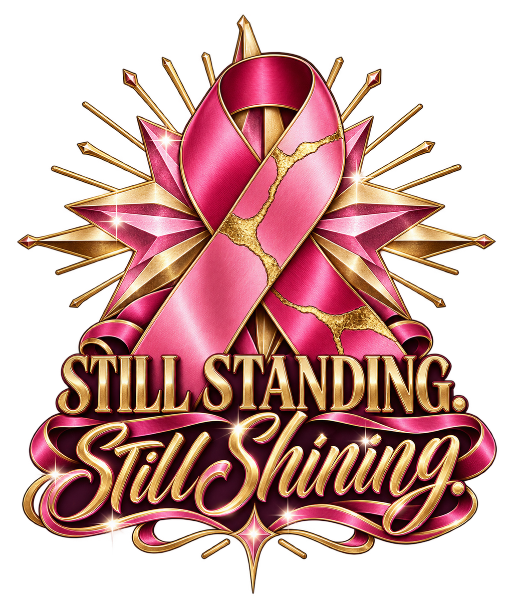 Still Standing Still Shining breast cancer awareness print artwork