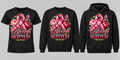 Bloom Through the Battle black tee crewneck and hoodie lineup