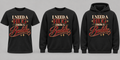 Black premium T-shirt, crewneck, and hoodie featuring I Need a Hug From a Baddie