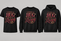 Black premium T-shirt, crewneck, and hoodie featuring I Need a Hug From a Zaddy