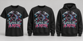 Black premium T-shirt, crewneck, and hoodie featuring Love Is a Myth