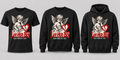 Black premium T-shirt, crewneck, and hoodie featuring Luv-Her-Boi
