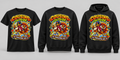 Black premium T-shirt, crewneck, and hoodie featuring Cousins Outside