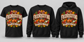 Black premium T-shirt, crewneck, and hoodie featuring Friendsgiving