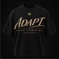 Black Trying Man premium T-shirt with Adapt Without Becoming Cold graphic