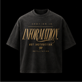 Washed charcoal Trying Man premium T-shirt with Emotion Is Information graphic